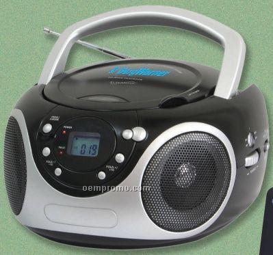Supersonic Portable CD Player With AM / FM Radio - Screen Printed