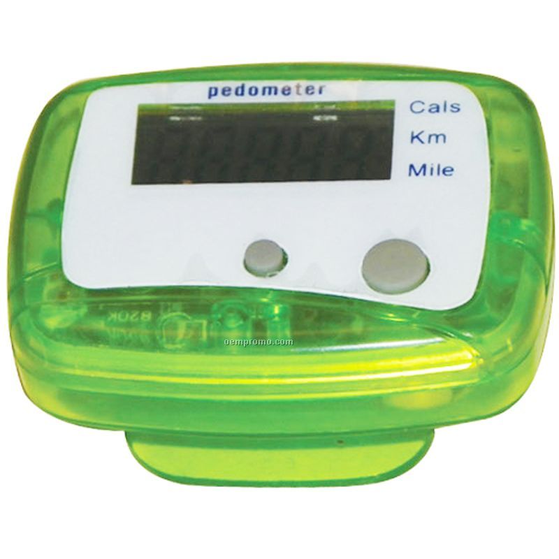 Green Clear Pedometer