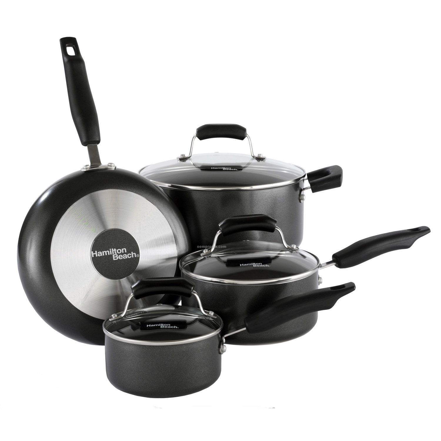 Hamilton Beach 7 Piece Elite Aluminum Nonstick Cookware Set