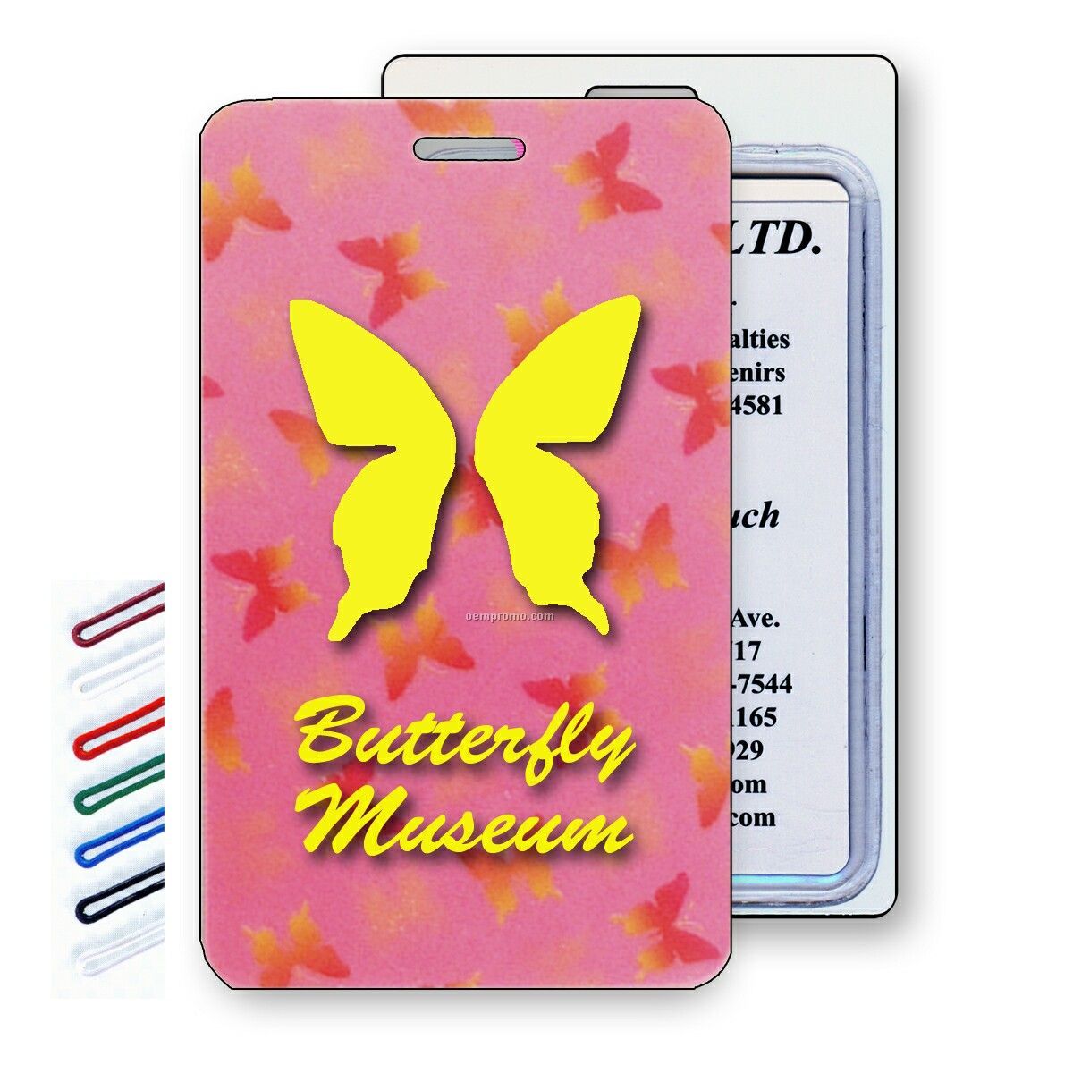 Lenticular Luggage Tags Change Color (Multi-color Butterflies)