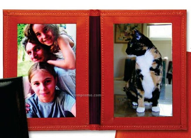 Luxury Leather Photo Frame/ Vertical - Oxford Bonded Leather