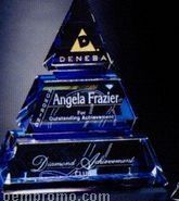Indigo Gallery Crystal Accolade Pyramid Award (8")