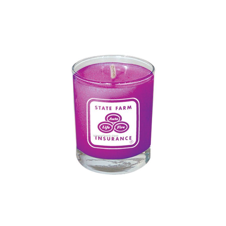 Lilac Votive Glass Soy Candle