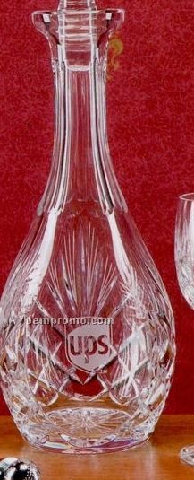 Hand Cut Crystal Wine Decanter