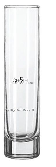 7.5" Libbey Clear Cylindrical Glass Bud Vase