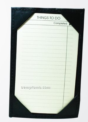 Black Pocket Jotter 3"X5" To Do Papers