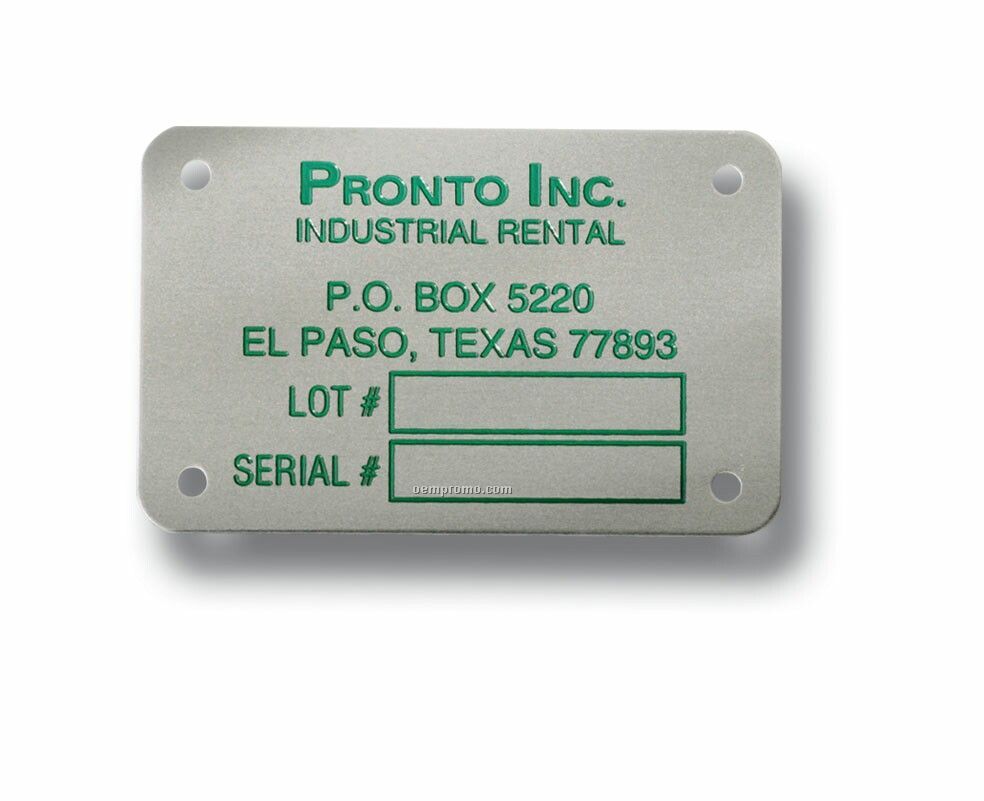 Printed Commercial Plates (Up To 3" Square)