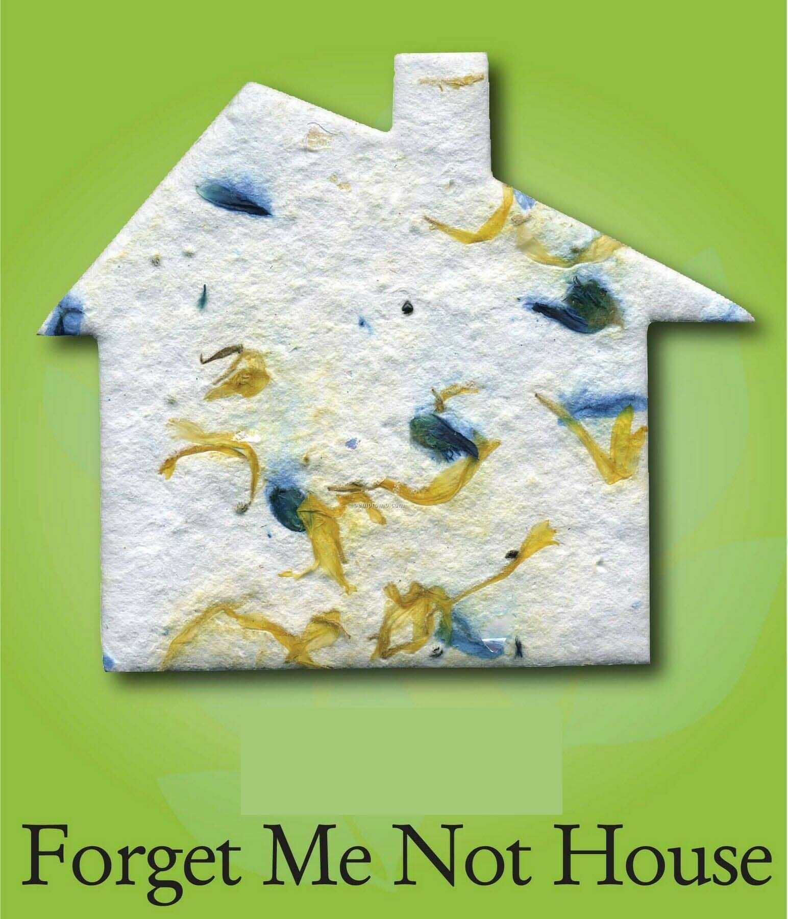 Forget Me Not House Ornament With Embedded Seed