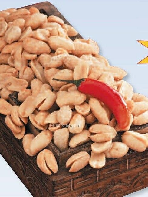 Seasoned Spicy Smoked Cajun Peanuts Can W/ Custom Label 20 Oz.