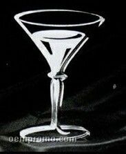 Acrylic Paperweight Up To 20 Square Inches / Martini Glass