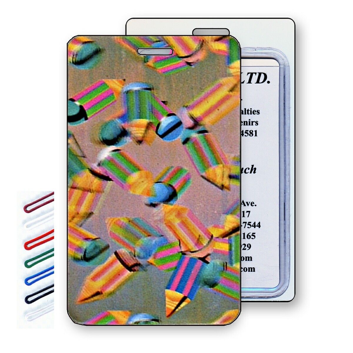 Lenticular Luggage Tags 3d Image (Pencils)