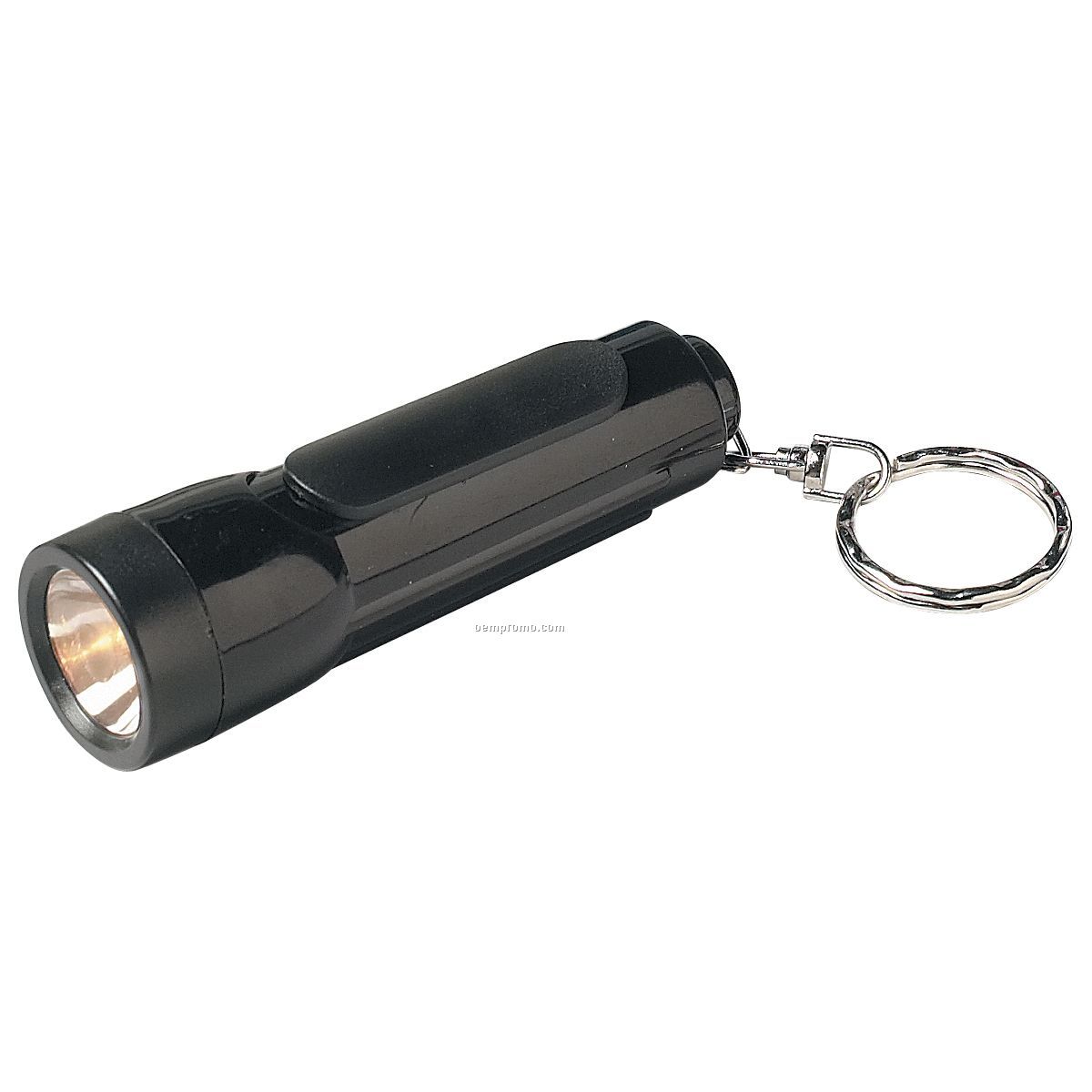 Mini Torch Light W/ Key Ring - Black