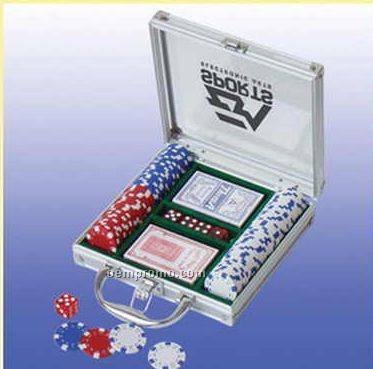 100 Piece Casino Style Poker Set (Screened)