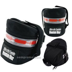 Light Up Bicycle Seat Pack - Black With Red El Band