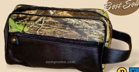 Camo Leather Men's Travel Bag