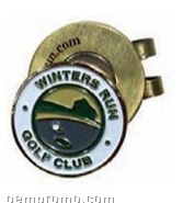 Custom Round Hat Clip With Golf Ball Marker