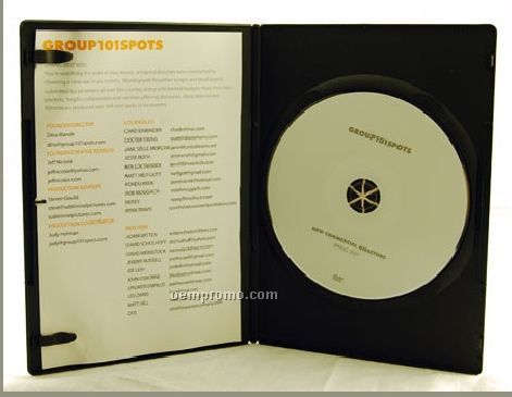 DVD Replication Retail In Black Slim Amaray Case, 2-panel 4/4 Insert(DVD 5)