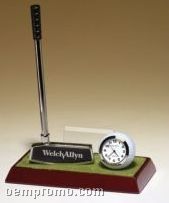 Golf Clock/ Pen Desk Set