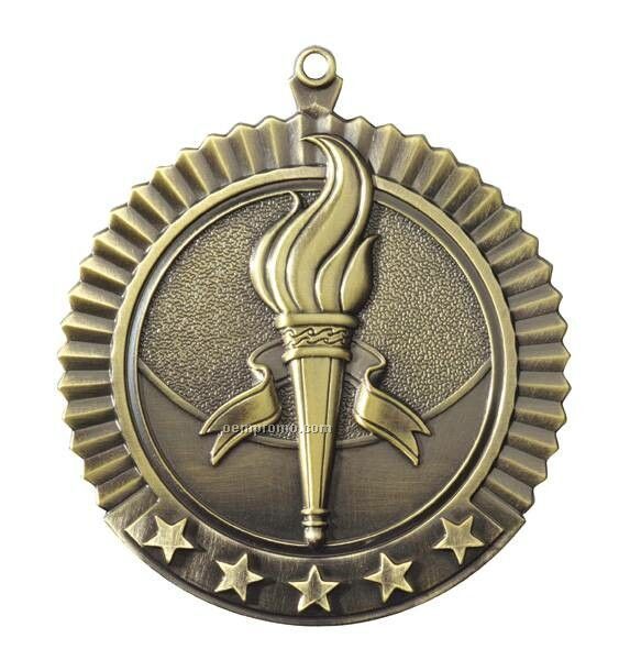 Medal, "Victory" Star - 2-3/4" Dia