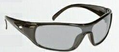 Single Lens Sport Style Safety Glasses W/ Indoor Outdoor Lens & Black Frame