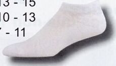 White All Purpose Footie Heel & Toe Socks (10-13 Large)