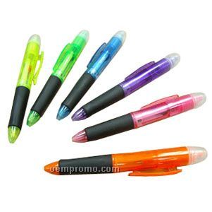 Highlighter + 3 Colors Ballpoint Pen