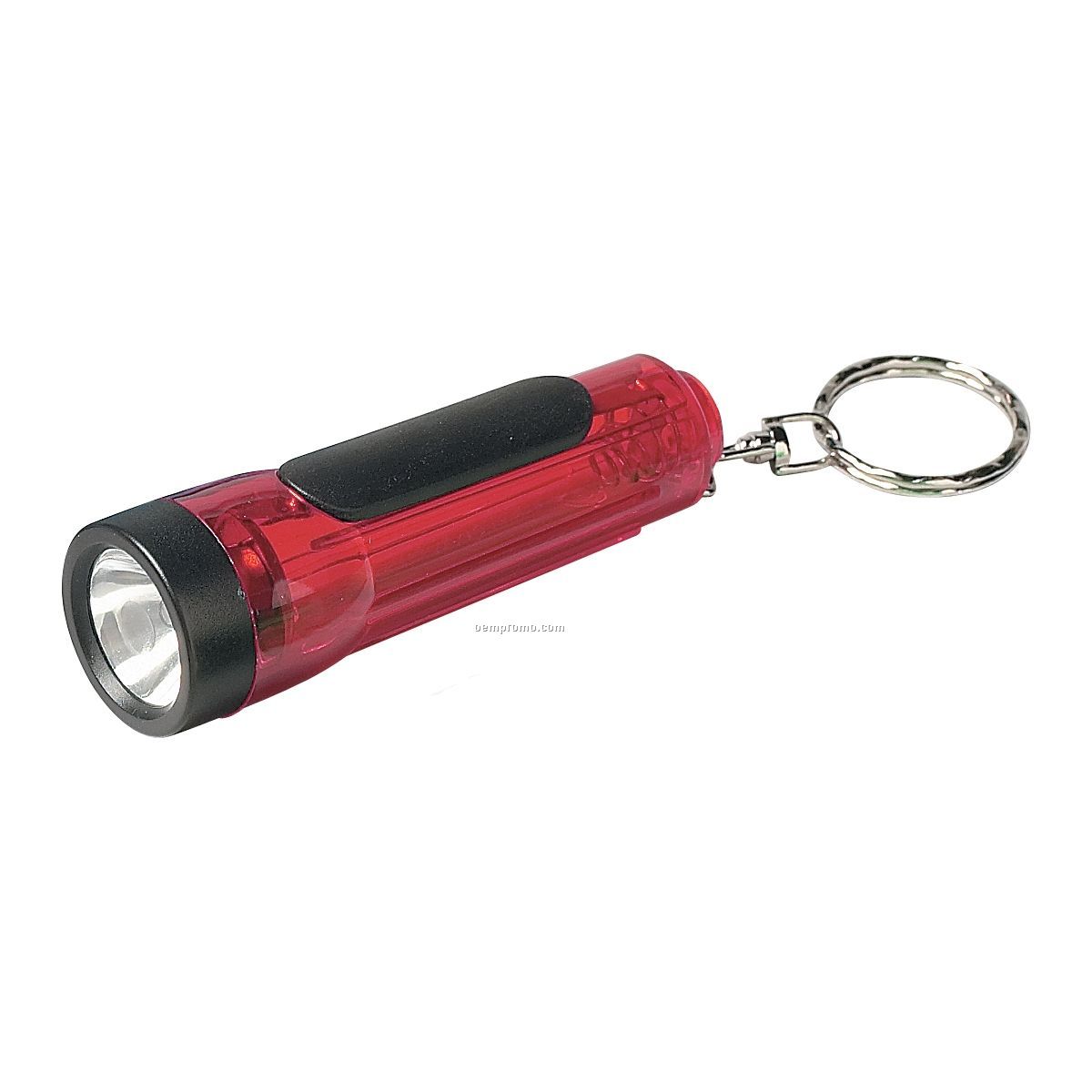 Mini Torch Light W/ Key Ring - Red