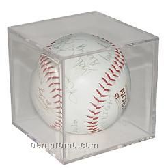 Softball Acrylic Cube Display Case