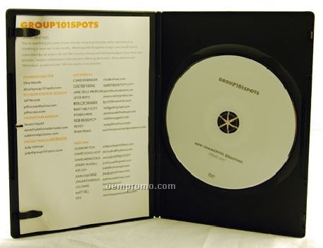 DVD Replication Retail In Black Slim Amaray Case, 4-panel 4/4 Insert (Dvd5)
