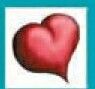 Stock Temporary Tattoo - Puffed Heart (1.5"X1.5")