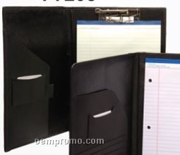 Stone Wash Cowhide Folder Pad W/Clip / Lime Green
