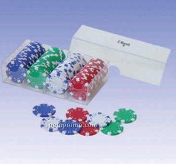 100 Piece Composite Clay Poker Chips (Screened)