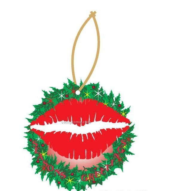 Kiss Executive Wreath Ornament W/ Mirrored Back (12 Square Inch)