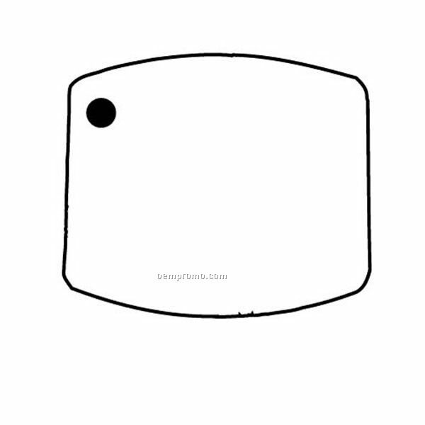 Stock Shape Collection Rectangle 8 Key Tag