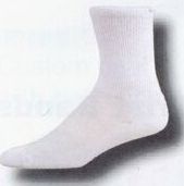 White All Purpose Quarter Heel & Toe Socks (10-13 Large)