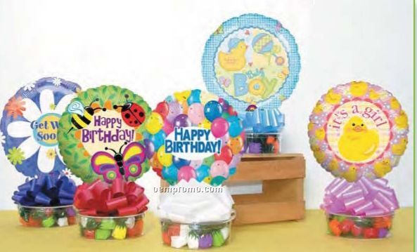 Birthday Assortment Candy Dishaloon (12 Pack)