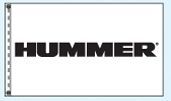 Checkers Double Face Dealer Logo Spacewalker Flag (Hummer)