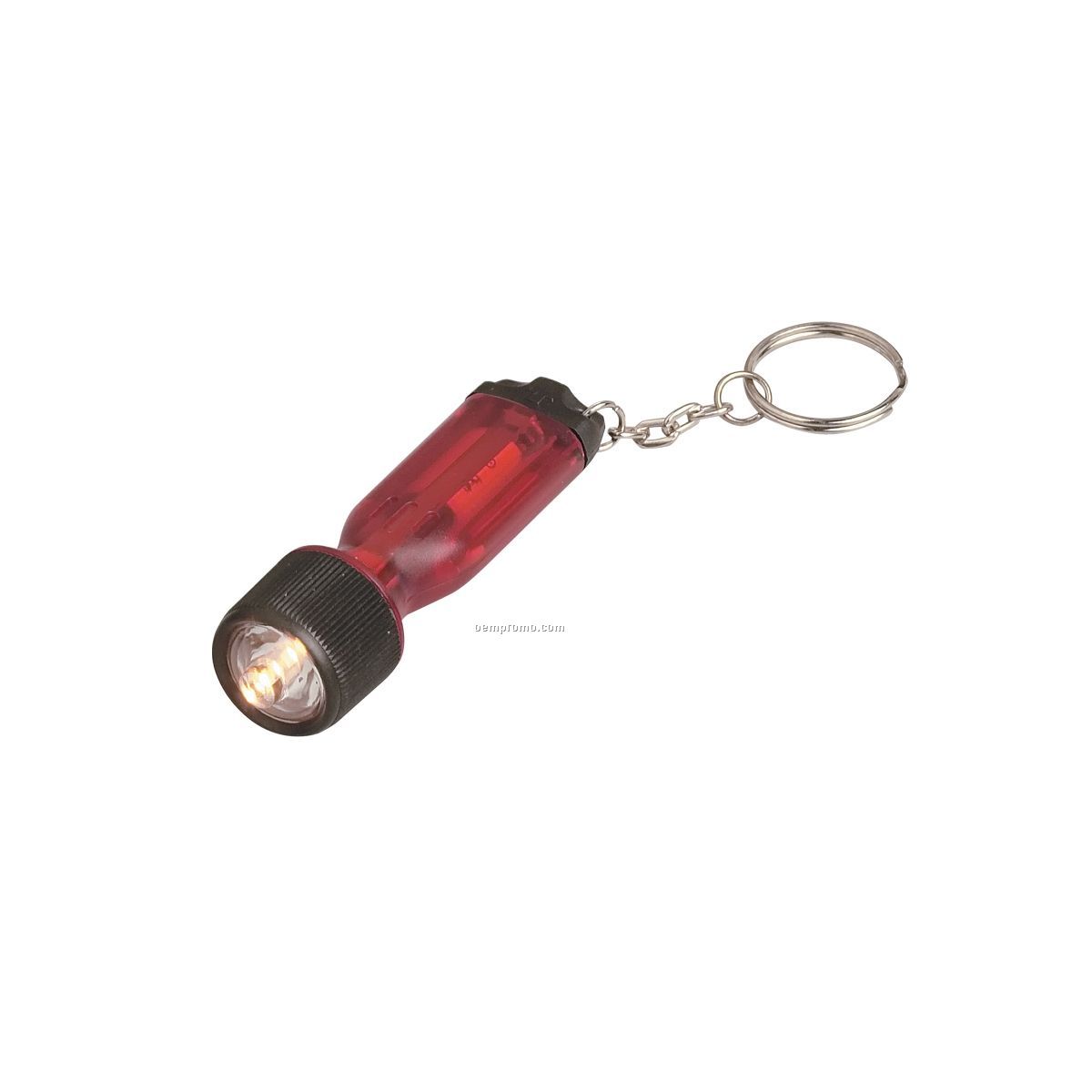 Red Flashlight Keychain W/ Screwdriver