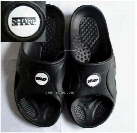 Shower Sandals W/Rubber Patch Imprint