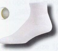 White All Purpose Anklet Heel & Toe Socks (13-15 X-large)