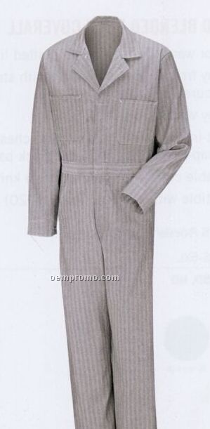 Button Front Cotton Coverall (Solid Color)