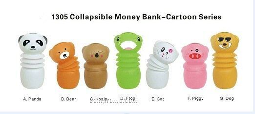 Collapsible Money Bank Cartoon Series