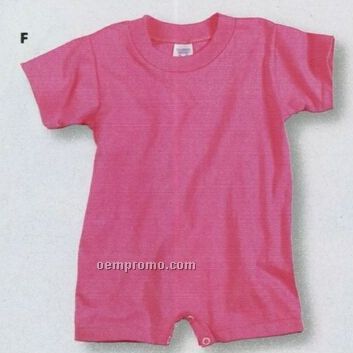 Rabbit Skins Infant 90/10 Cotton/ Poly T-shirt Romper