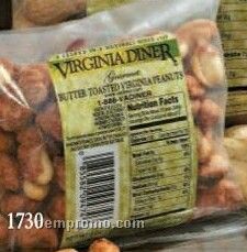 Butter Toasted Virginia Peanuts In Bag 4 Oz.