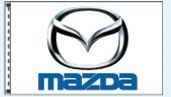 Checkers Double Face Dealer Logo Spacewalker Flag (Mazda)