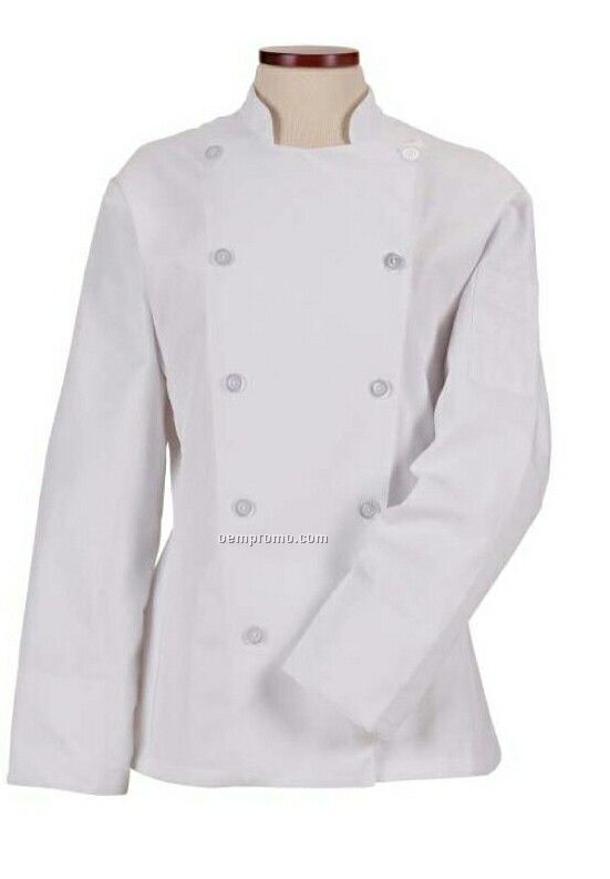 Cook's Classics Female French Cut Chef Coat - White (Xs-xl)
