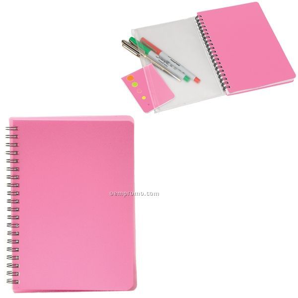 Notebook W/ Mini Sticky Flags (Blank)