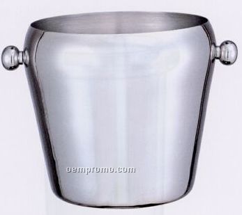 Stainless Steel Wine Ice Bucket With Knob Handles