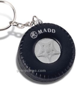 Tire Squeeze Toy Key Chain