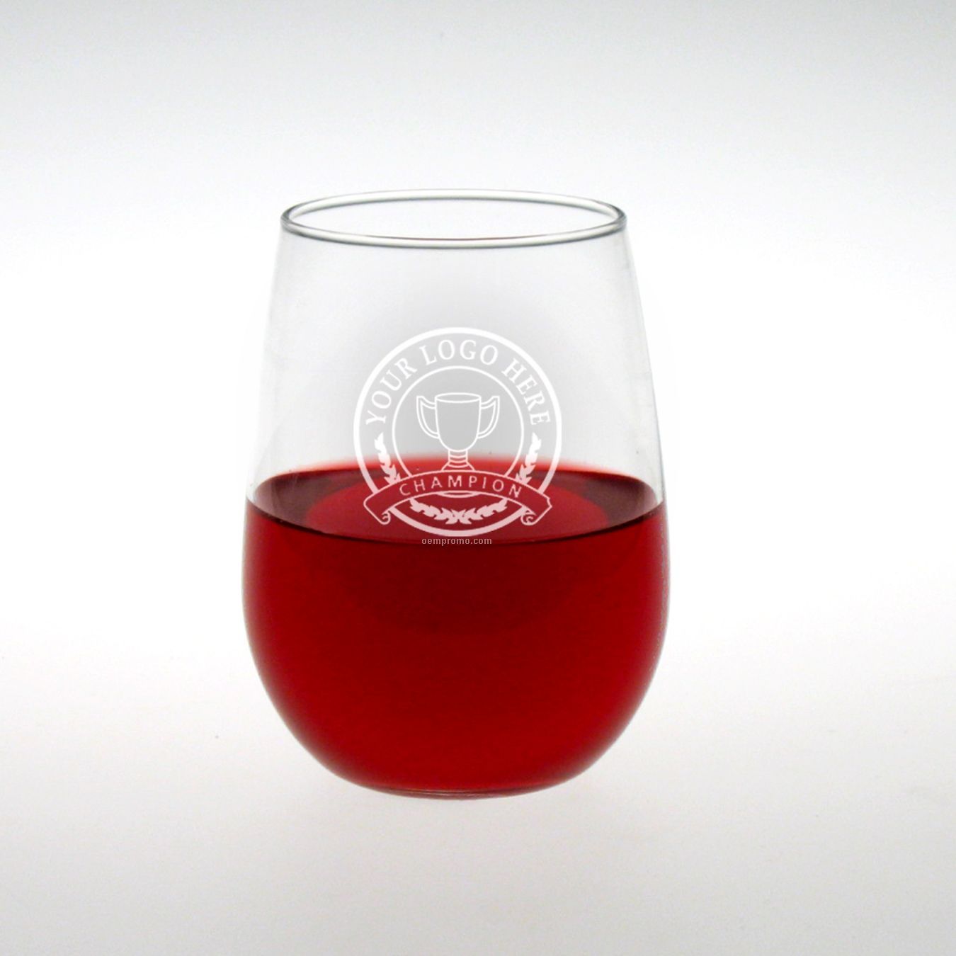 16 Oz. Selection Stemless Tall Wine Glass (Set Of 4 - Deep Etch)